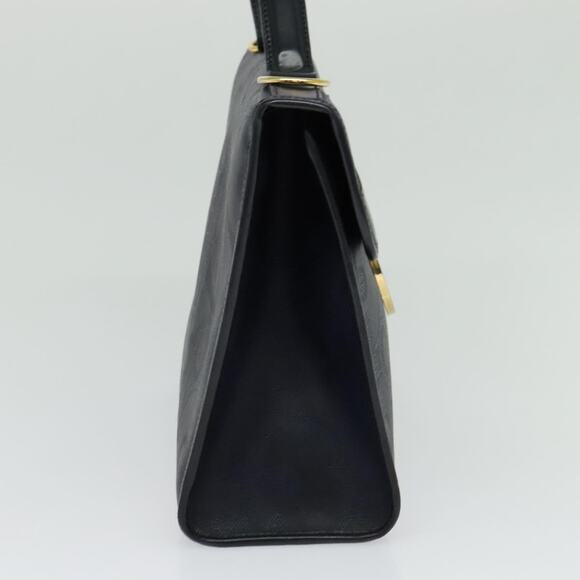 DIOR Trotter Canvas Hand Bag Pvc Navy Gold - Picture 4 of 12